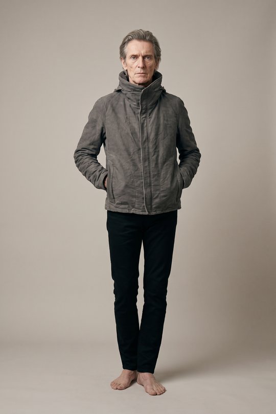 Jacke A-25 T-512 85 DARK GREY AVIATOR-STYLE ZIP JACKET grey, Poeme Bohemien