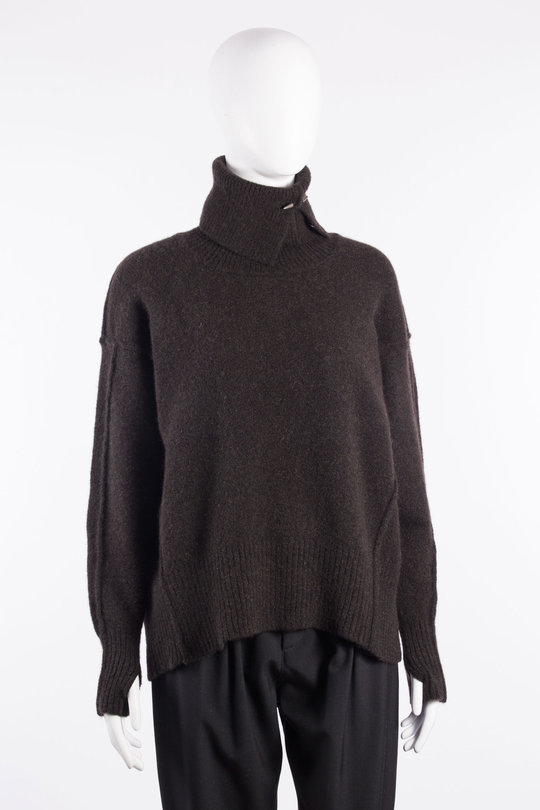 Pullover DK12F26 darkbrown, Isabel Benenato