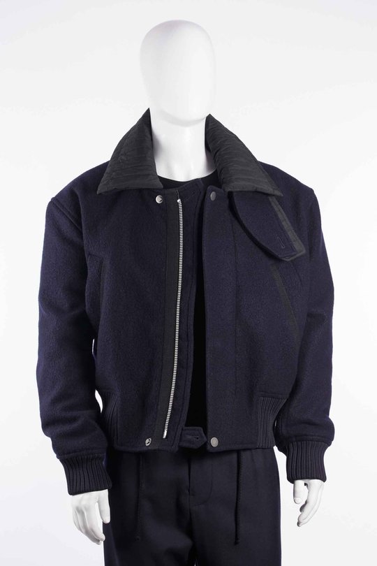 Jacke CGAW26WOJKT125 Washed Wool Flight Jacket navy, CRAIG GREEN