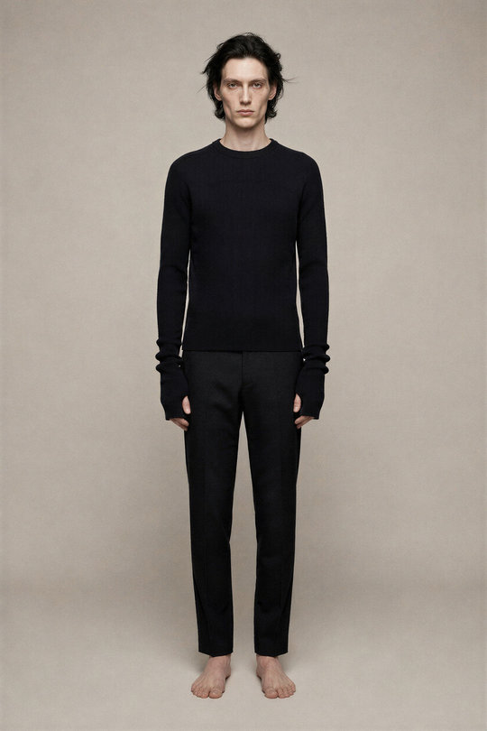 Pullover RU02F4639 RIBM Ribbed Geo black, Rick Owens