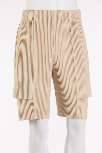Shorts HP46-JF172 beige cargo, Homme Plissé Issey Miyake