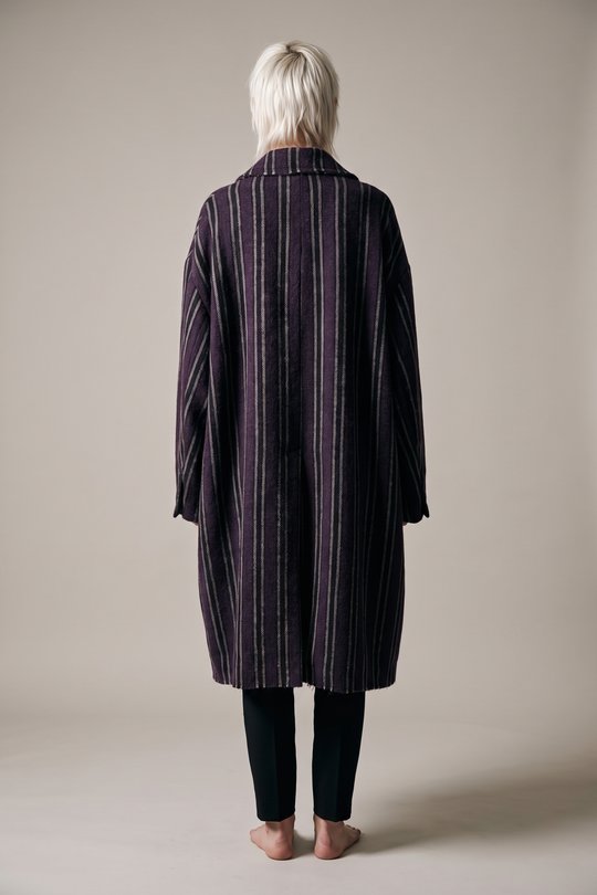Mantel 226 1151209 purple stripe, RUNDHOLZ