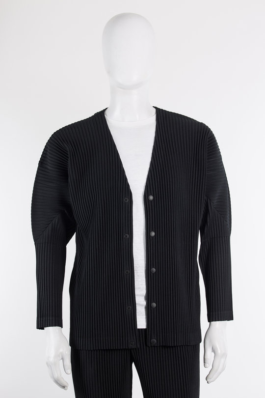 Jacke Cardigan HP39-JL441 black, Homme Plissé Issey Miyake