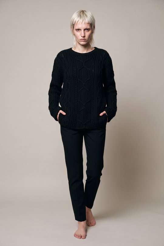 Pullover 226 453 07 01 black, RUNDHOLZ