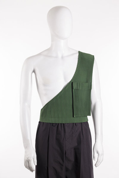 Weste HP66-JE220 green, Homme Plissé Issey Miyake