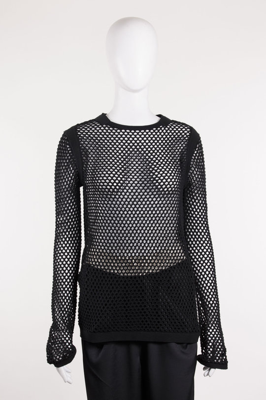 Pullover SB Mesh LS P02HW702 black, Helmut Lang