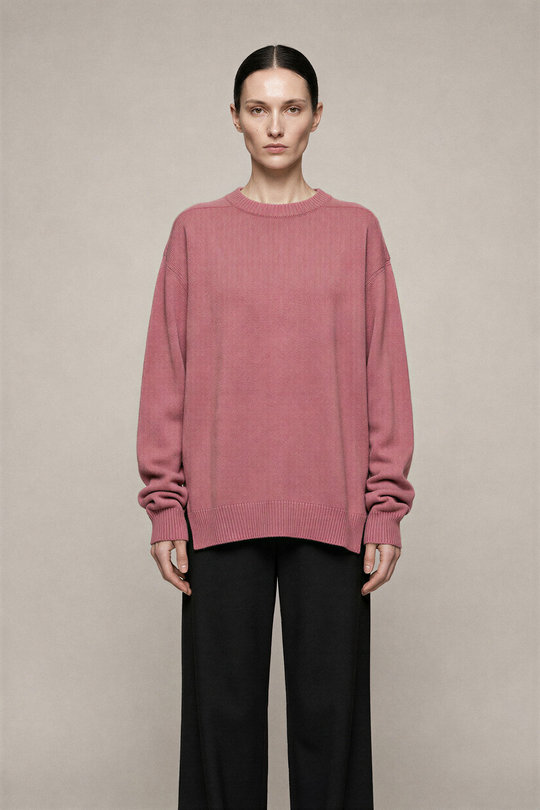 Pullover RP02D3679 Round Neck Thulian salmon, Rick Owens