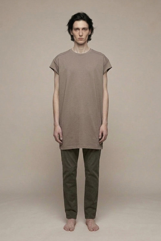 Tanktop RU02F4255 JDC RICK S JUMBO SS T Steel, Rick Owens