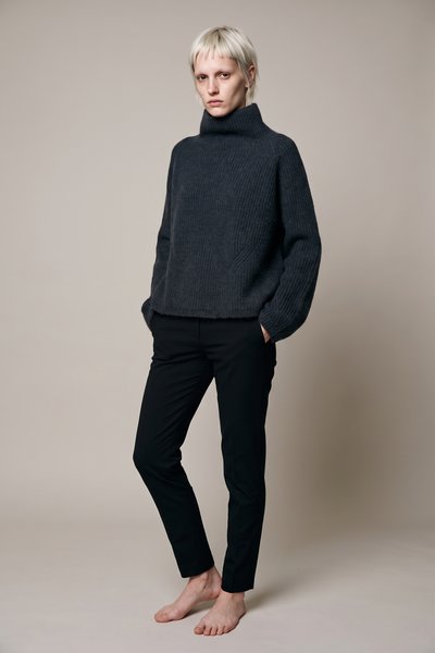 Pullover 226 133 07 04 petrol, RUNDHOLZ