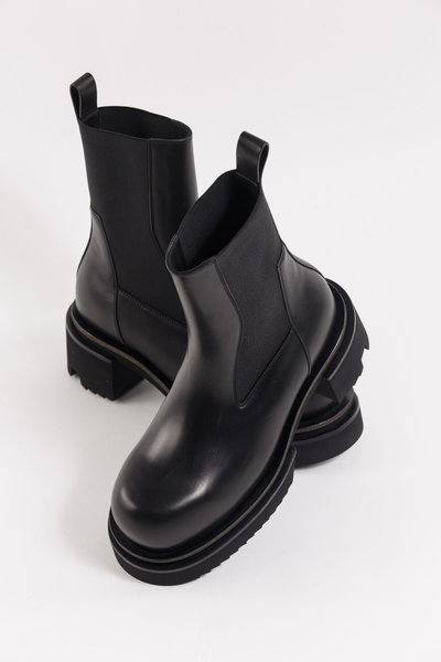 Schuhe RU01F2832 LOO Beatle Bogun black, Rick Owens