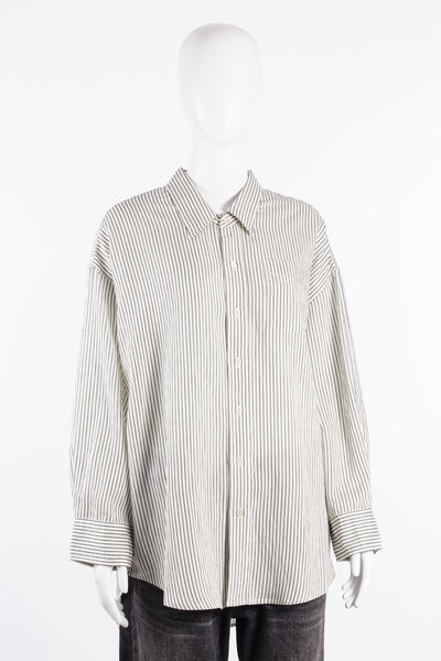 Hemd R13WR004 Drop Neck Shirt white and black stripe, R 13