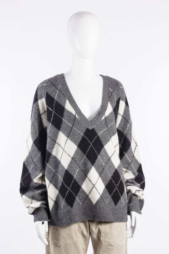 Pullover Feron Argyle Sweater 81709Y392, Nili Lotan