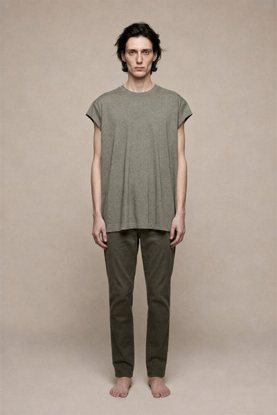 Tanktop RU02F4255 JGM Rick S JUMBO SS T grey melange, Rick Owens