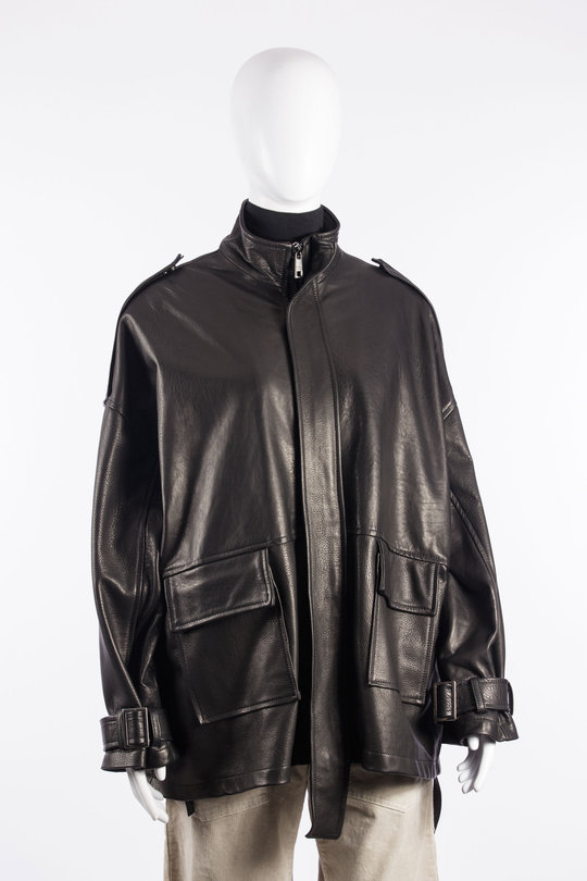 Lederjacke GD27F23096MGA black, Giorgio Brato